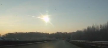 Ploaie de meteoriti in Rusia