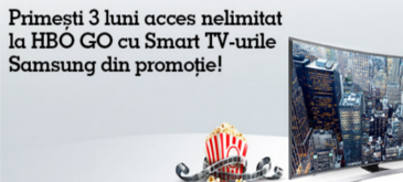 Primesti 3 luni access nelimitat la HBO GO cu SMart TV-urile Samsung din promotie