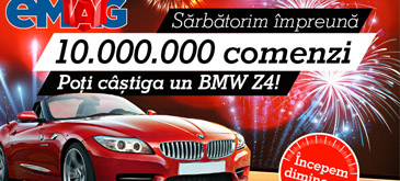 eMAG sarbatoreste 10 milioane de comenzi – premiu BMW Z4