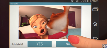 Animatie Selfie Cat
