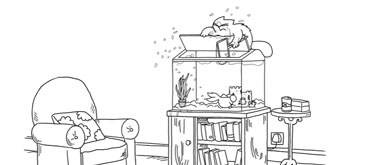 Animatie Fish Tank - Simons Cat